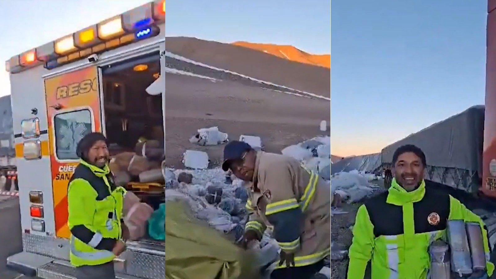 "Todos van a ser famosos": Acusan a bomberos de robar mercadería en plena emergencia

