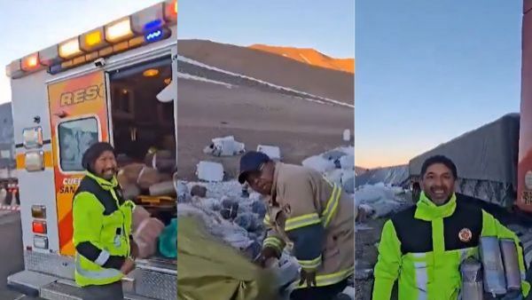 "Todos van a ser famosos": Acusan a bomberos de robar mercadería en plena emergencia

