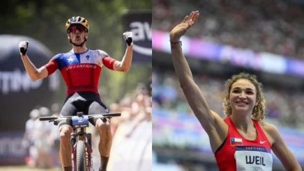 <p>Martín Vidaurre y Martina Weil.</p>Brillaron Martín Vidaurre y Martina Weil: así le fue al Team Chile en los Juegos Panamericanos Junior Cali 2021
