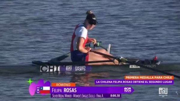 Deportista Felipa Rosas Remo Medalla Plata
