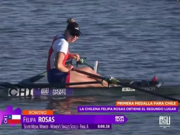 Deportista Felipa Rosas Remo Medalla Plata