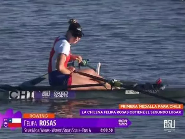 Deportista Felipa Rosas Remo Medalla Plata