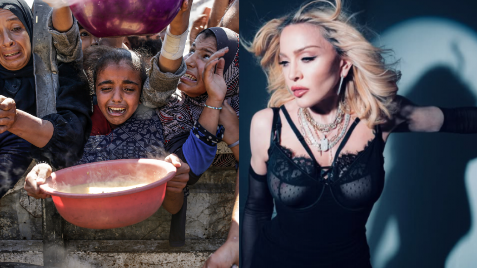 El desesperado llamado de Madonna para evitar que los niños de Gaza mueran de hambre
