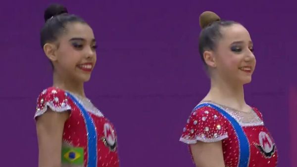 ¡Con temática de Mario Bros! El equipo brasileño de gimnasia rítmica sorprendió con una presentación digna de videojuego
