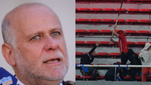 Elizalde informó que los dos hinchas hospitalizados ya no están en riesgo vital