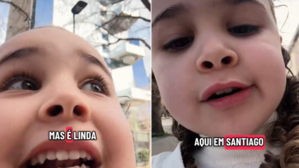 Niña brasileña es furor en redes sociales por su amor por Chile: "Quiero vivir aquí"
