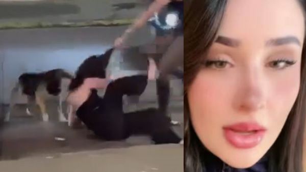 Violento registro: Concursante de Miss Valdivia protagoniza brutal pelea afuera de discoteque
