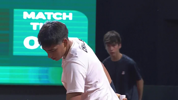 ¡En su debut de Copa Davis! Daniel Núñez logró quedarse con el primer set
