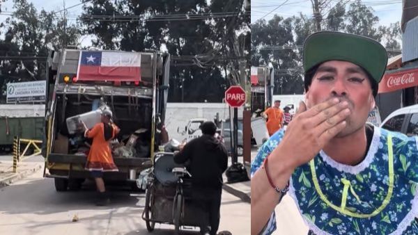 El divertido espectáculo de recolectores de basura para celebrar las Fiestas Patrias
