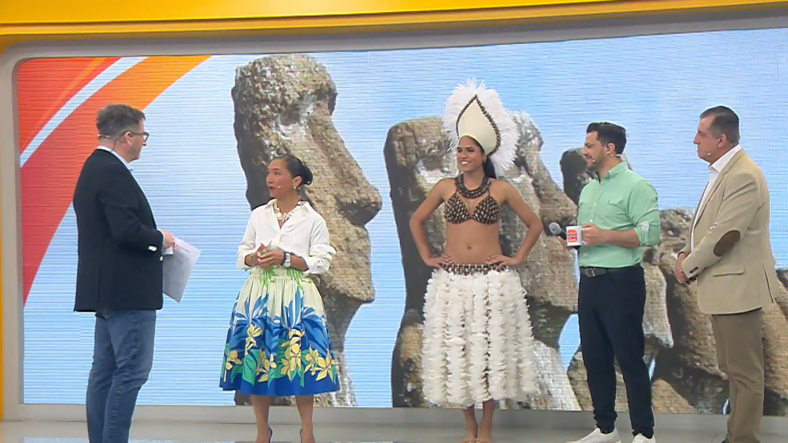Una mágica visita: La alcaldesa de Rapa Nui nos hizo soñar con la isla en el "Buenos Días a Todos"
