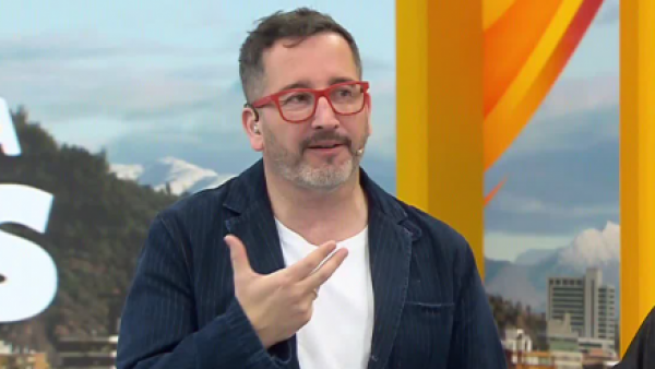 <p>Eduardo Fuentes en el matinal Buenos Días a Todos.</p>