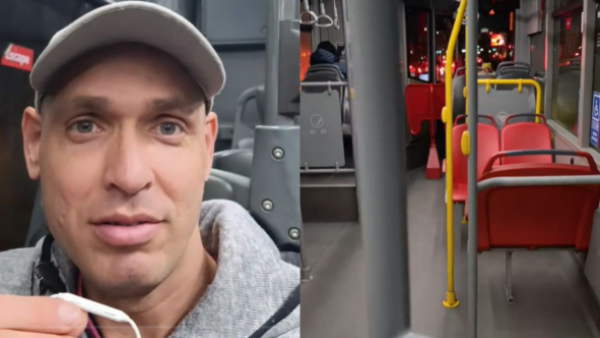 Cubano en Chile es viral por presentar "los lujos" de los buses en nuestro país
