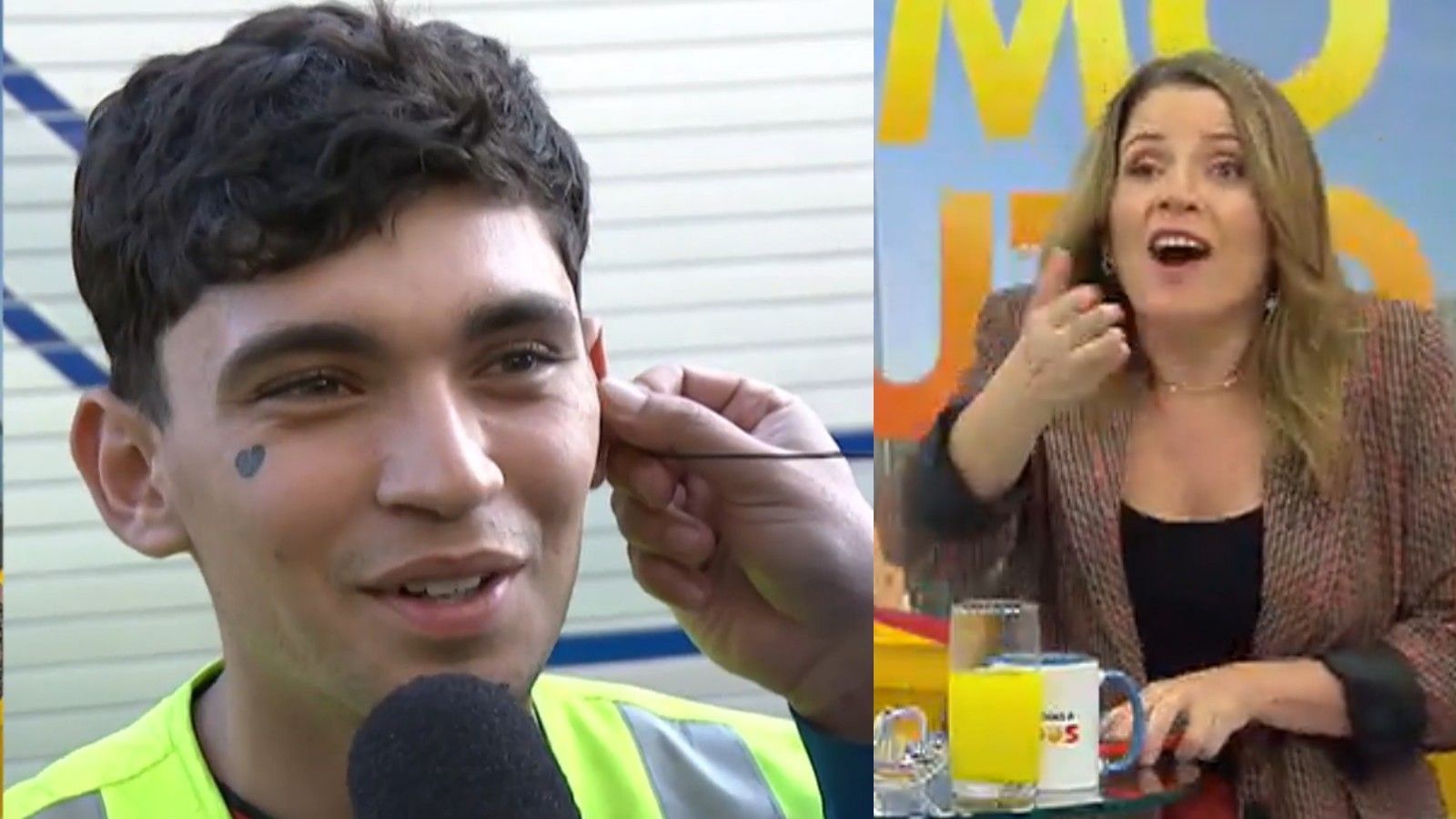 "Es muy bonita la señora...": El coqueto saludo a Monse Álvarez en plena emergencia
