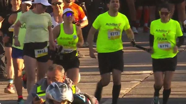Así fue la largada de la categoría discapacidad 21K y 42K
