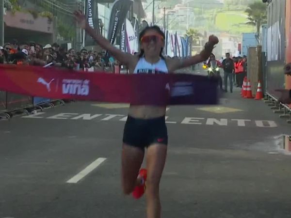 María José Calfilaf, ganadora 21K Puma Maratón de Viña del Mar 2025
