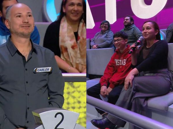 Carlos participa en Ahora Caigo. Fue presionado por su esposa para participar.