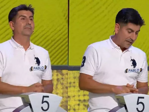 El participante de Ahora Caigo, Pedro, se emocionó tras enviar un saludo a su madre.