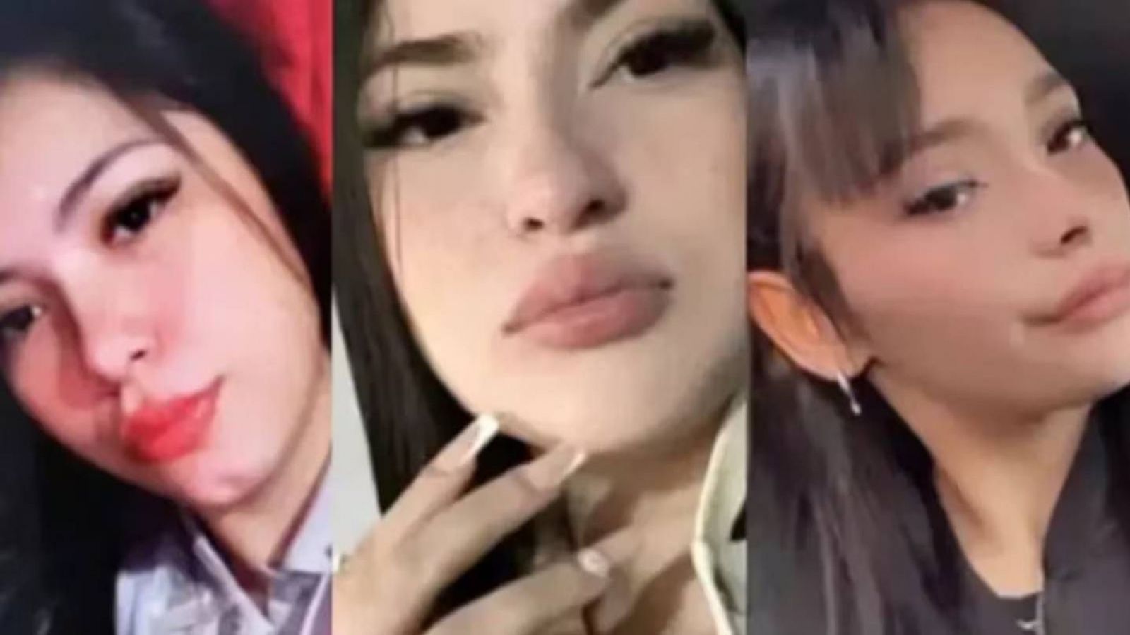 Collage de imágenes de Brenda del Castillo (20), Morena Verdi (20) y Lara Morena Gutiérrez (15).