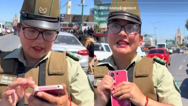 "Tan buenos para reclamar...": Venezolano intentó exponer a Carabinera y fue duramente criticado en redes sociales
