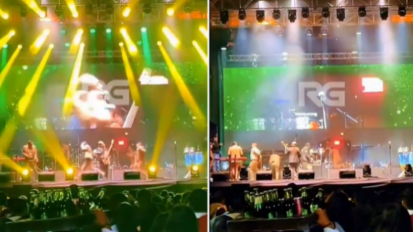 Impactante registro: Popular grupo de cumbia peruana es baleada durante concierto
