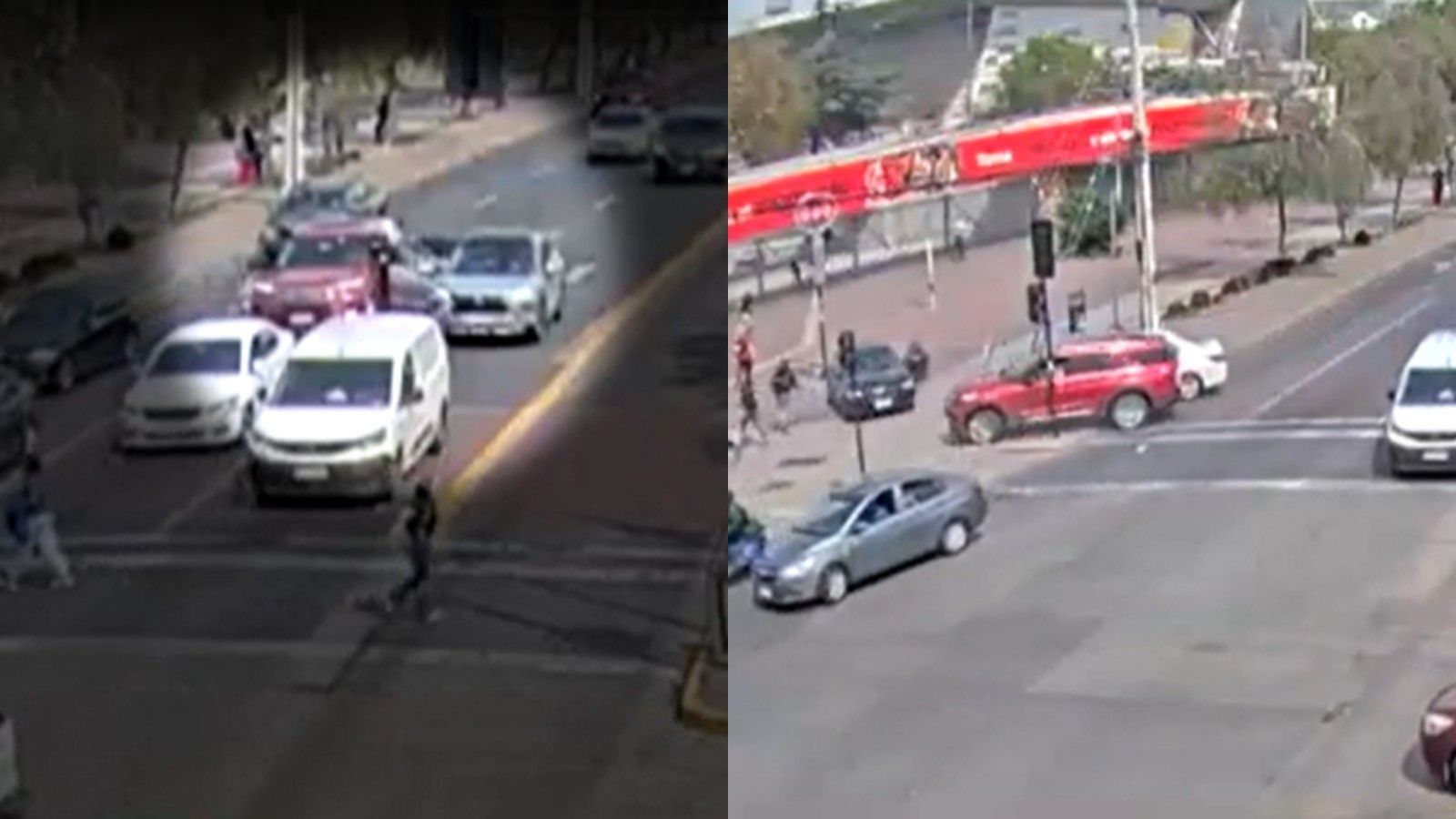 Chocó a otros tres autos: Conductora evitó encerrona afuera del Estadio Nacional
