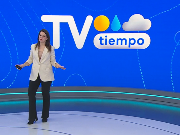 Yael Szewkis en el estudio de TV Tiempo. Pronóstico Jueves 16 de octubre.