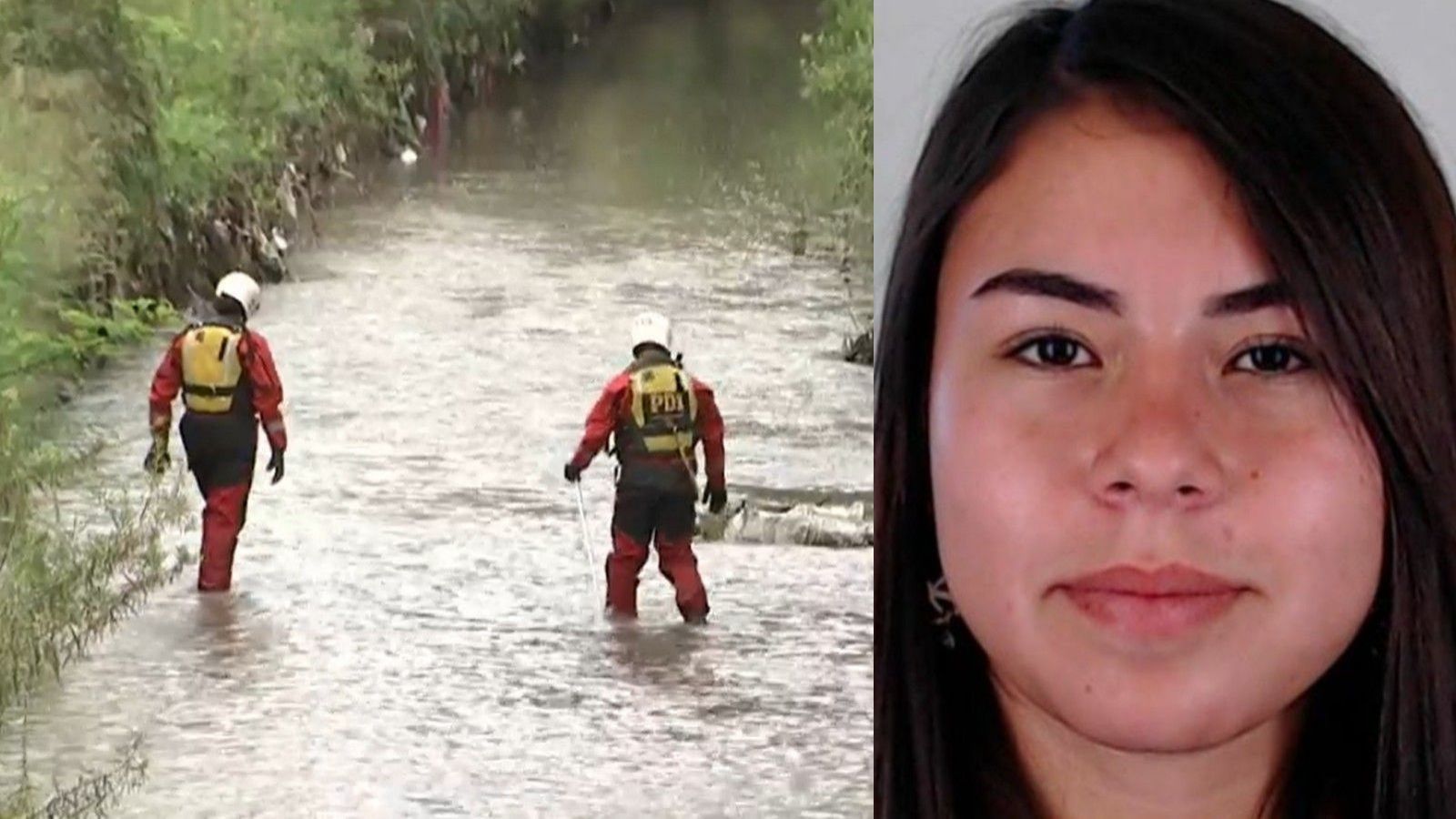Caso Krishna Aguilera: Expectación por operativo de la PDI en canal de regadío en San Bernardo
