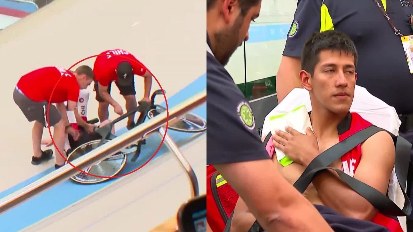 VIDEO | La descalificación del Team Chile a causa de una caída en la prueba de persecución
