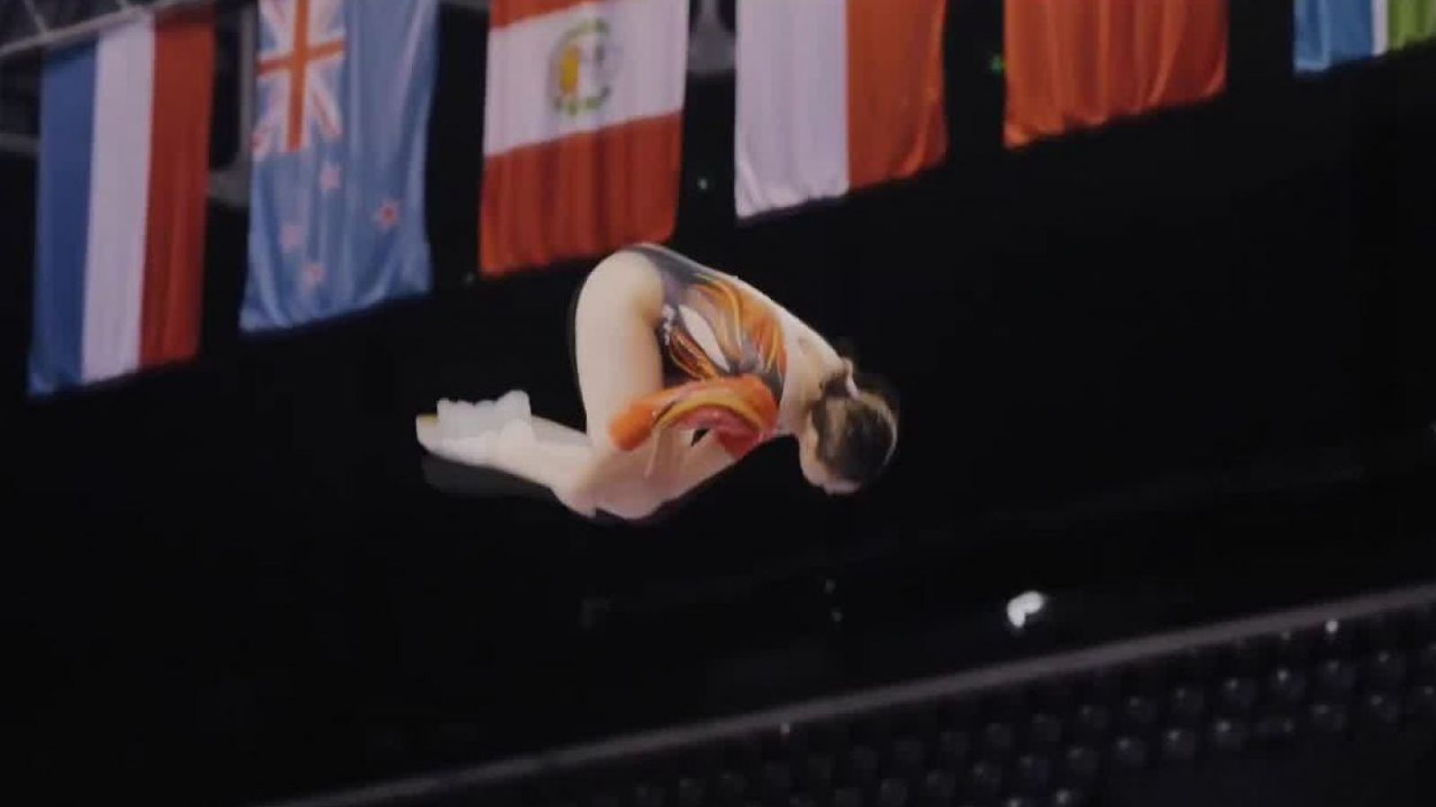 Este domingo TVN transmite el Mundial de Gimnasia Trampolín Pamplona 2025
