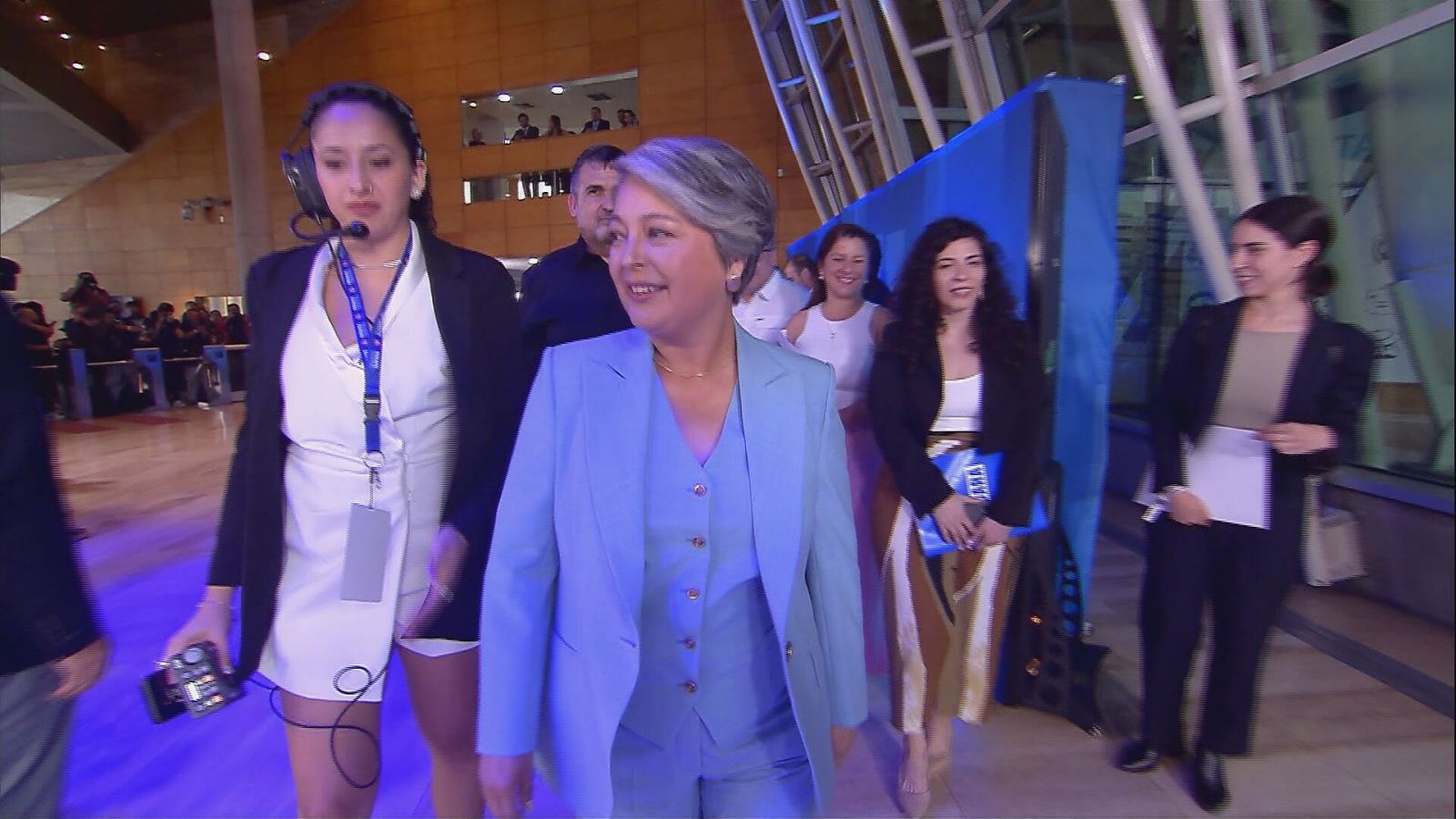 Jeannette Jara en su llegada al debate presidencial: "Espero aprovechemos esta oportunidad para proponer cosas"
