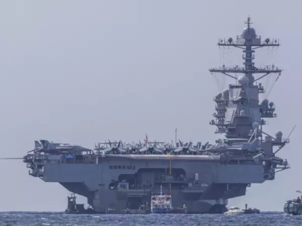 Poderoso portaaviones de Estados Unidos en el Caribe