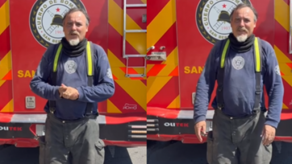 Paul Vásquez desmiente lesiones graves tras combatir incendio en San Bernardo