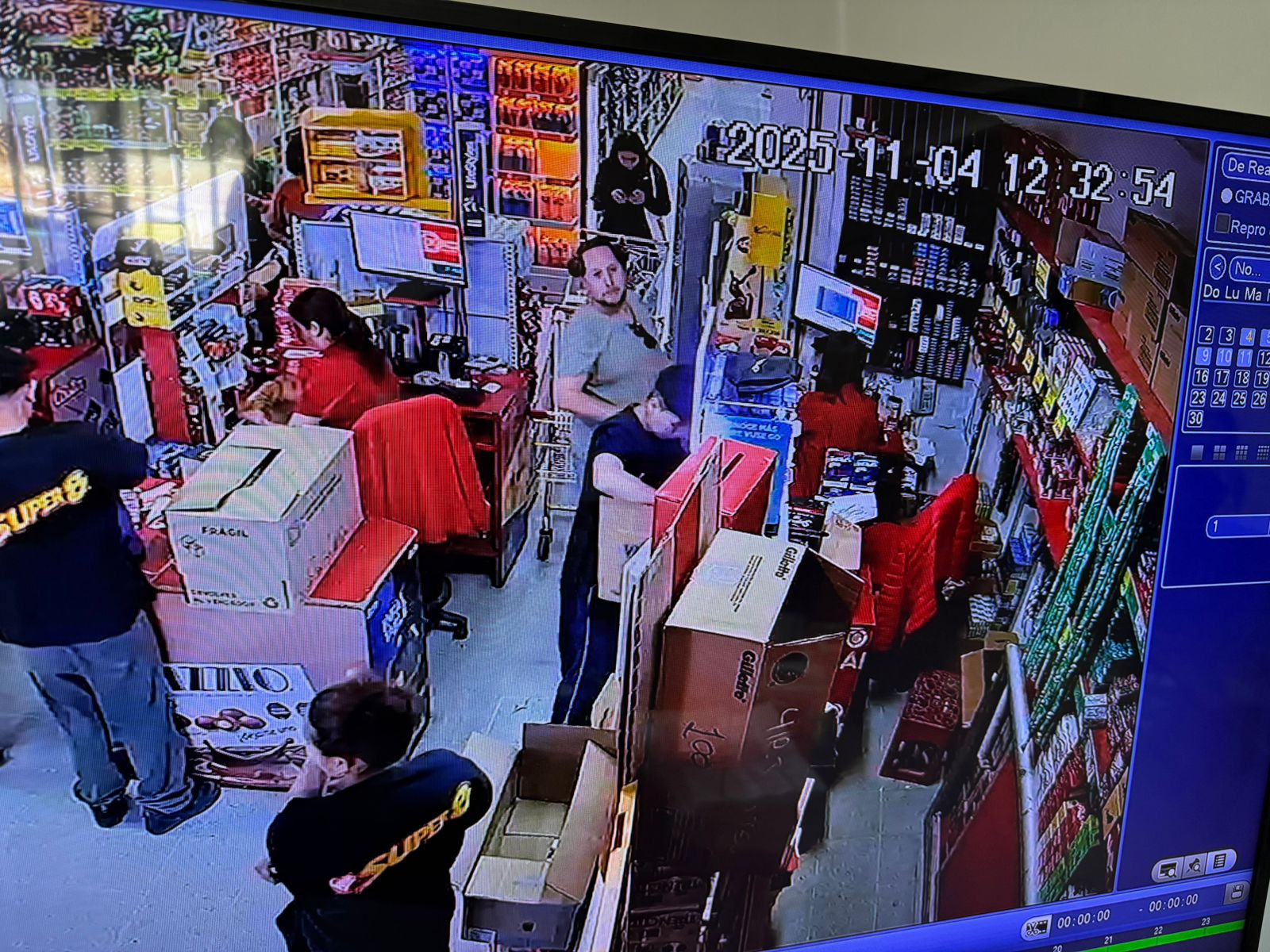 cámara de seguridad en caso de San Felipe