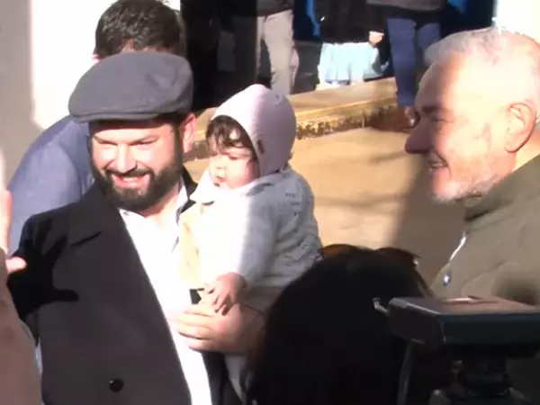 Presidente Gabriel Boric en las elecciones en Punta Arenas