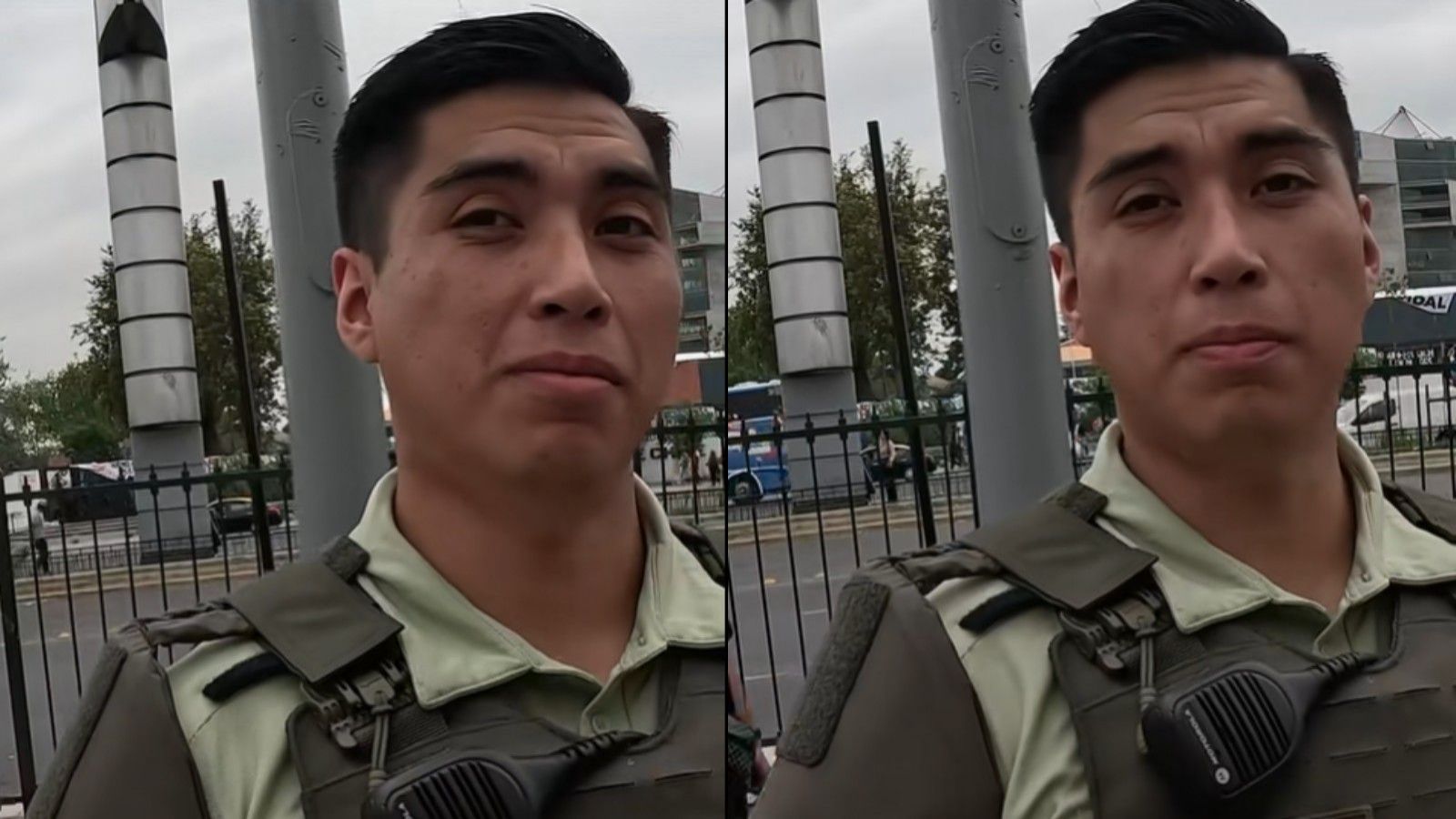 Carabinero es viral en TikTok