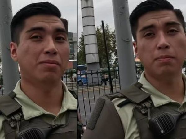 Carabinero es viral en TikTok