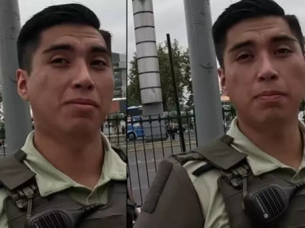 Carabinero es viral en TikTok