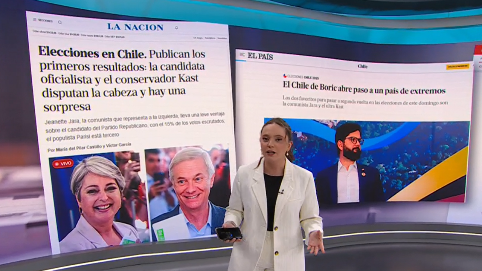 "Modelos opuestos por la presidencia": Así reaccionó la prensa internacional ante las elecciones en Chile
