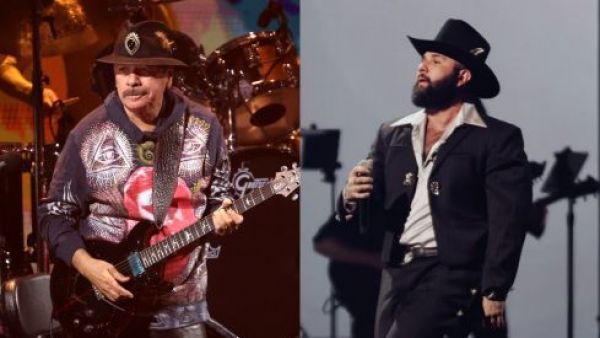 "Velas": la sensual colaboración entre el icónico Carlos Santana y Carín León
