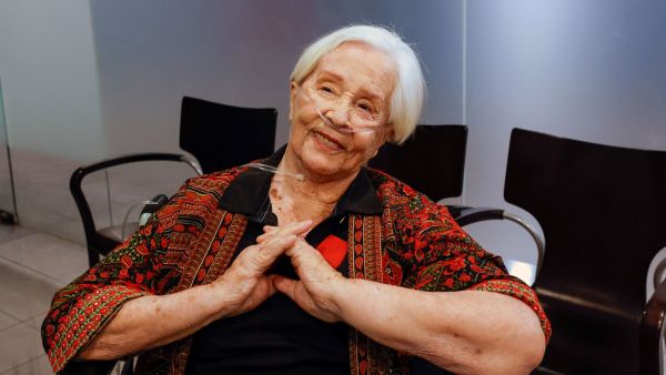 <p>Actriz Delfina Guzmán</p>En medio de aplausos y colegas actores: la emotiva reaparición de Delfina Guzmán
