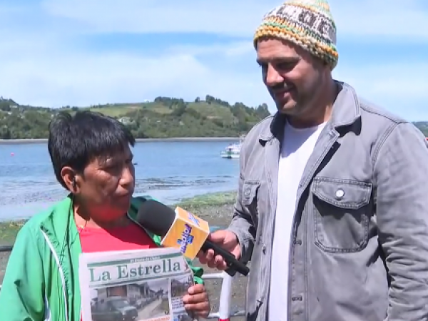 Simón Oliveros en Dalcahue