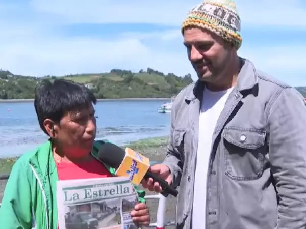 Simón Oliveros en Dalcahue