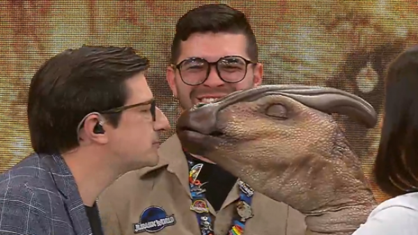 Un dinosaurio bebé en el 