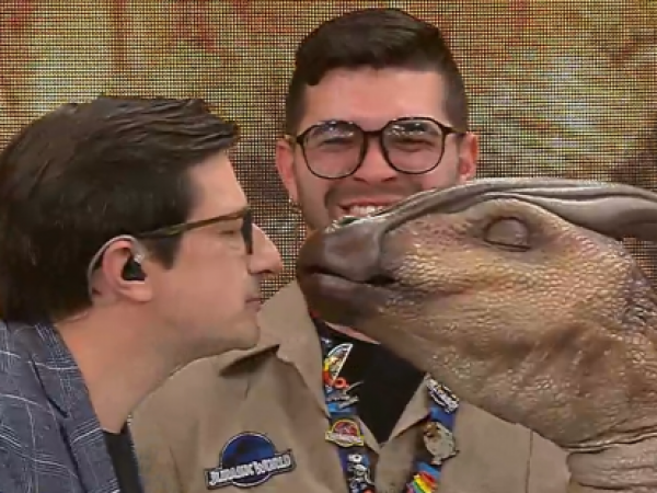 Un dinosaurio bebé en el 