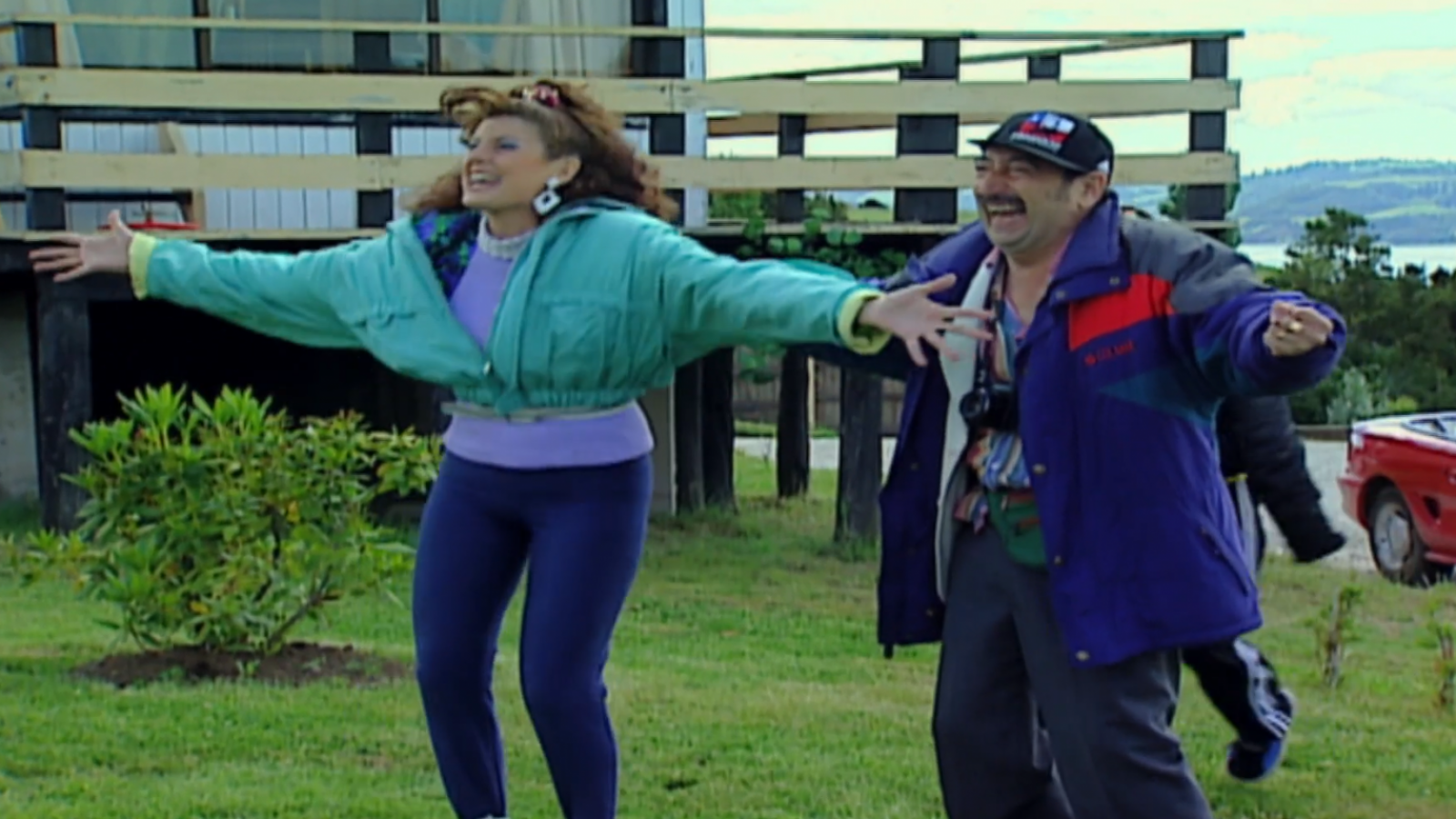<p>Gladys, Jorge y Katia llegaron a la casa de Pedro Chamorro </p>
