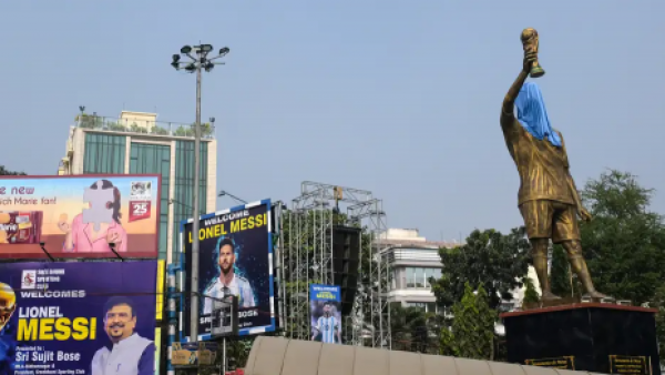 Así es la estatua más alta del mundo de Messi que se inaugurará en la India