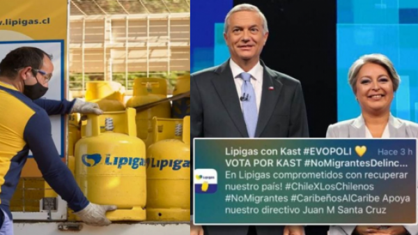Lipigas ingresó denuncias ante Fiscalía y Servel tras mensajes en apoyo a Kast