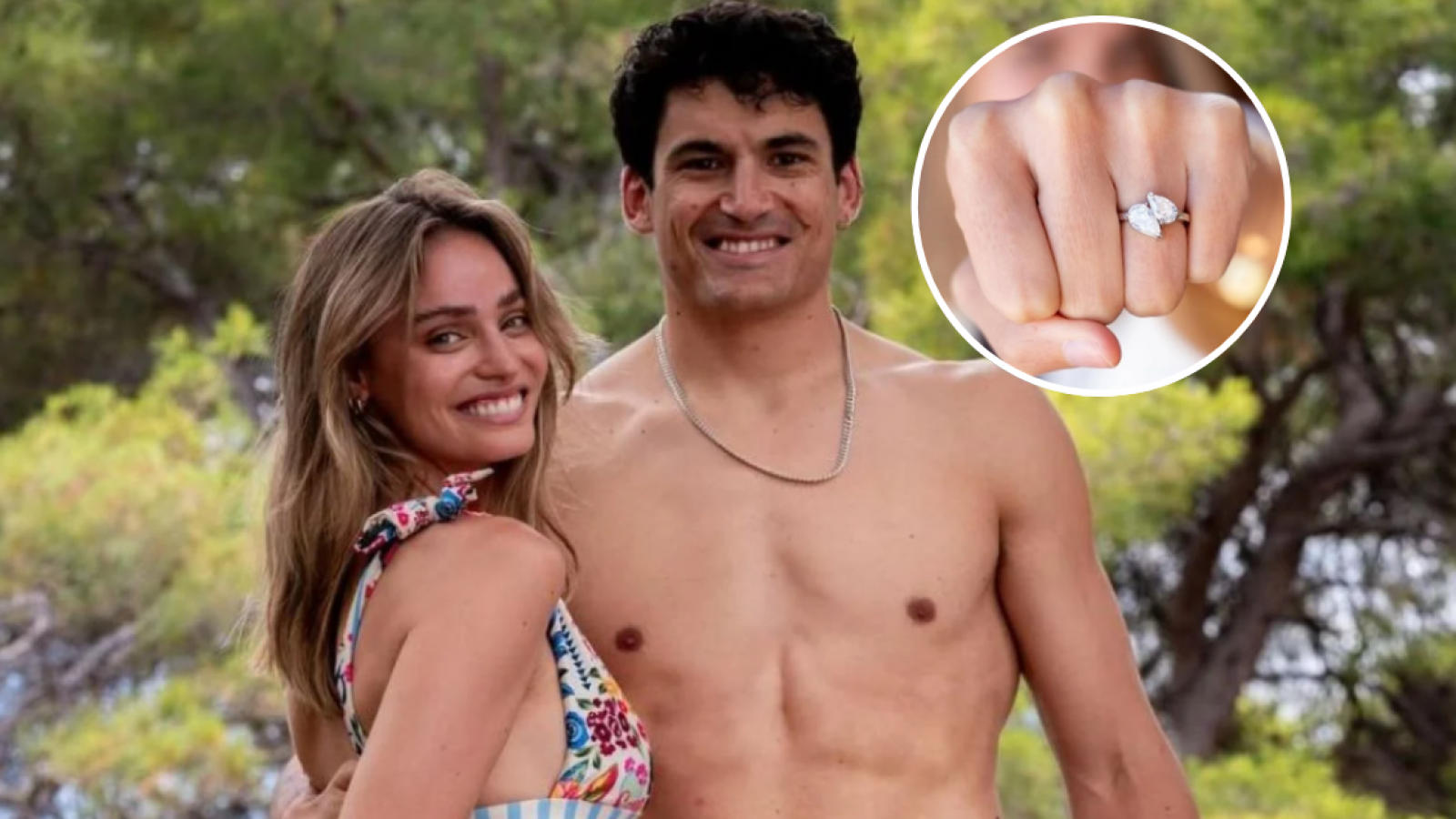 El exclusivo anillo con el que Esteban Grimalt selló su compromiso con Trinidad de la Noi