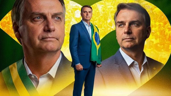 <p>Jair Bolsonaro reafirma a su hijo Flávio como candidato</p>Jair Bolsonaro reafirma a su hijo Flávio como candidato para las presidenciales de 2026 en Brasil
