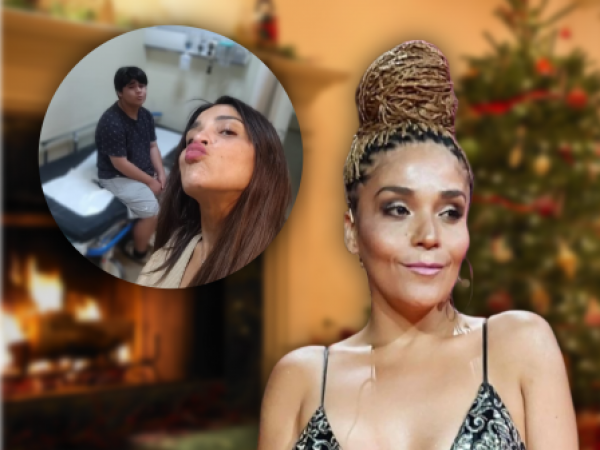 Kathy Orellana y su hijo Facundo en la urgencia pediátrica tras un dramático accidente en Navidad.